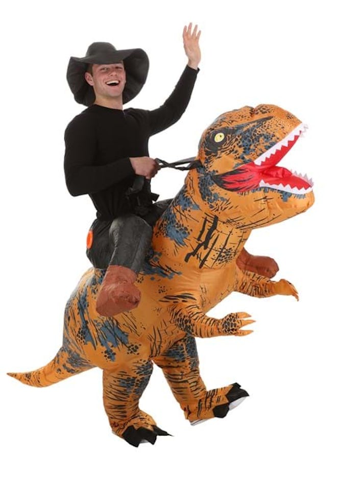 Adult Ride On T-Rex Inflatable Costume