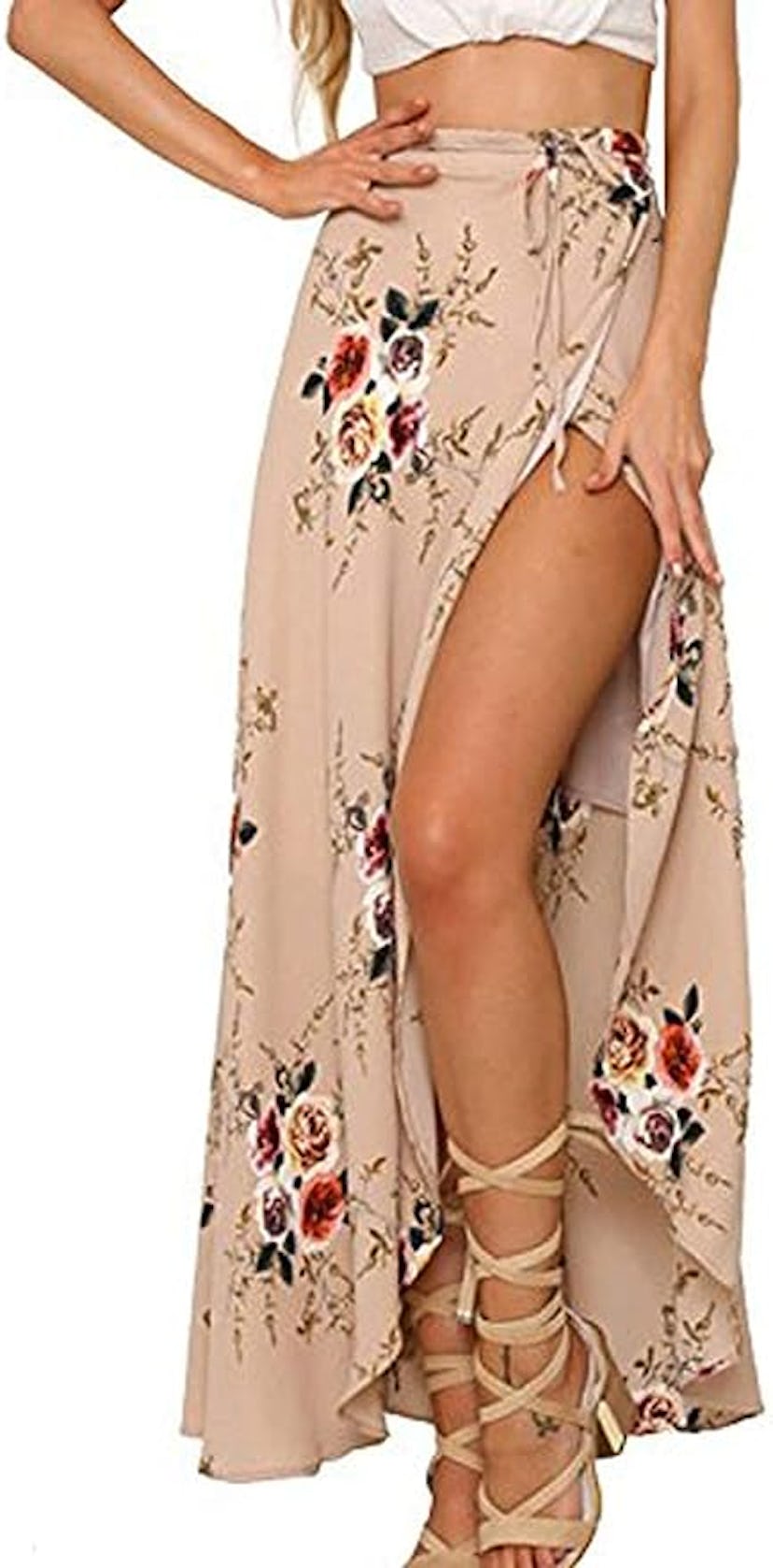 Yonala Wrap Maxi Skirt