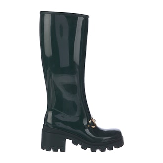 Gucci Horsebit Accent Rubber Rain Boots