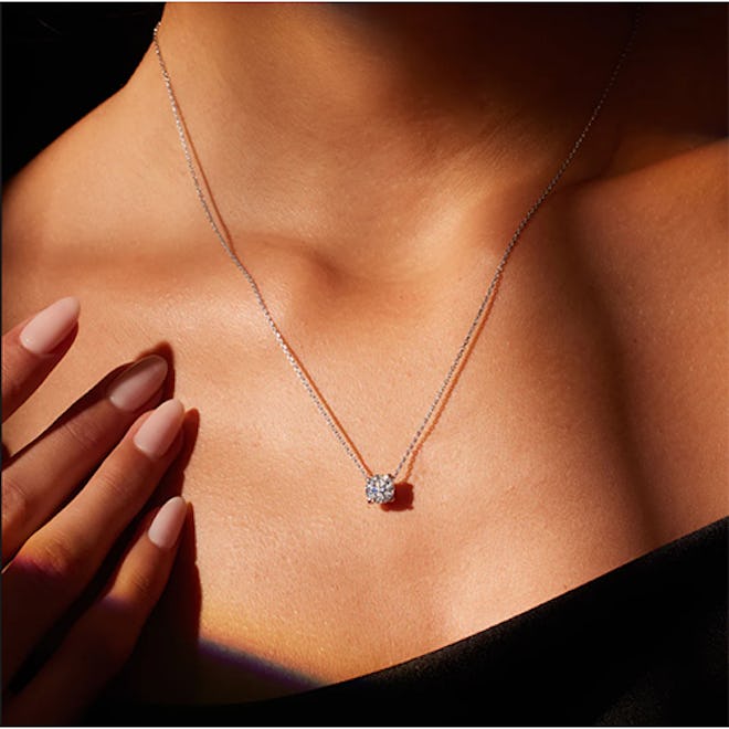 Chelsea Lab Diamond Round Brilliant Pendant