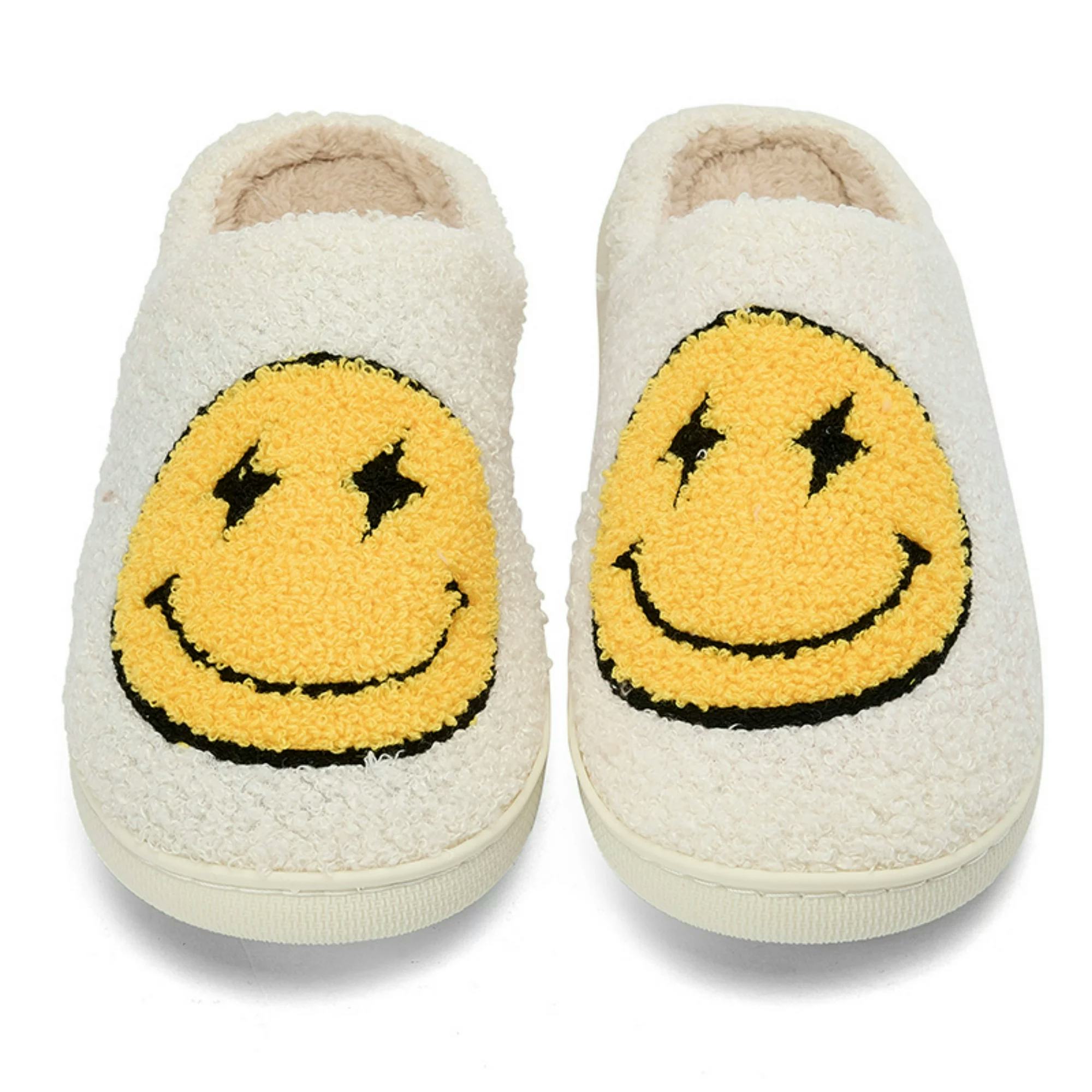 Smiley Lightning Eye House Slippers