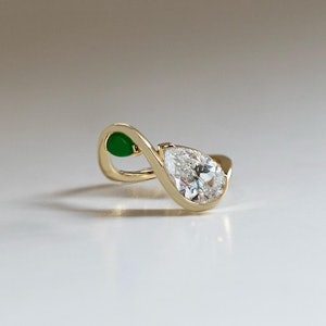 jade and diamond engagement ring