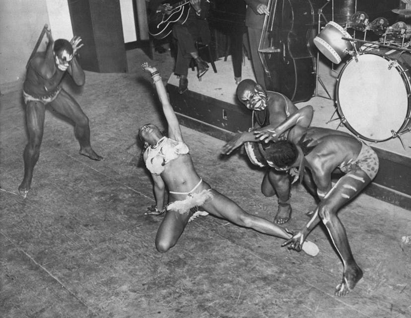  Edna Johnson, who goes under the name Zulada, is the lead dancer in the African witchcraft dance in...