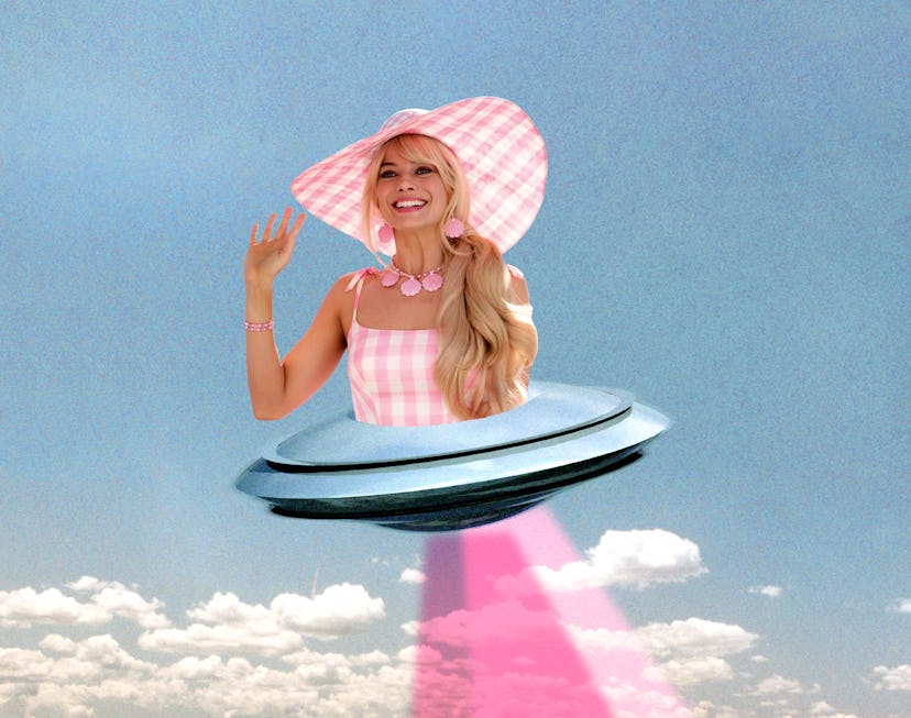 What the aliens might look like if they were girls: Margot Robbie as Barbie.