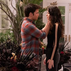 Nathan Kress as Freddie Benson and Miranda Cosgrove as Carly Shay in the 'iCarly' Season 3 finale, v...