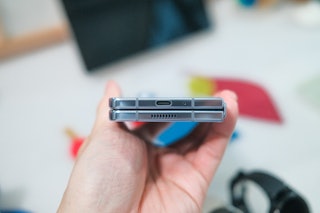 The USB-C port on the Z Fold 5