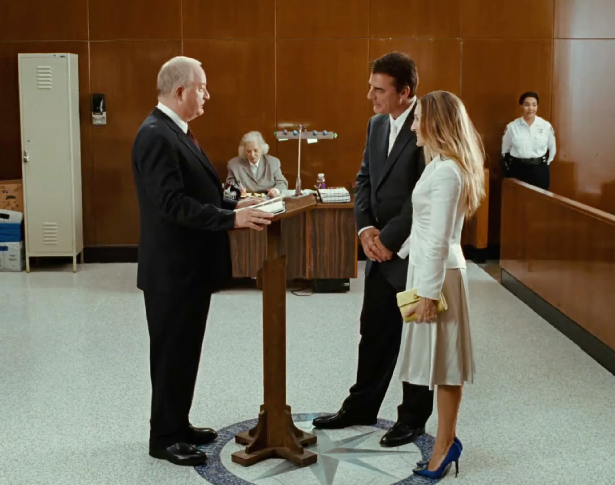 Sarah Jessica Parker and Chris Noth in Sex and the City.