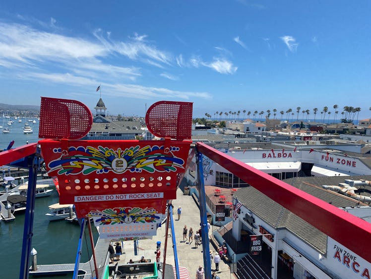 I rode the Ferris wheel at Balboa Fun Zone, which is a filming location in 'The O.C.'