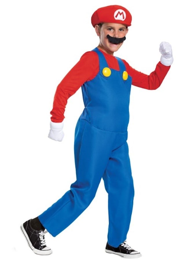 Super Mario Brothers Boys Mario Deluxe Costume