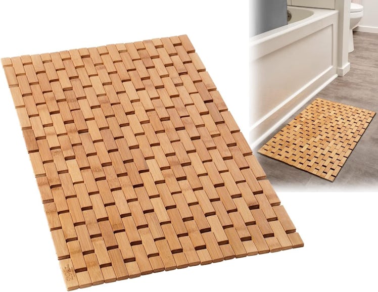 ZPirates Bamboo Bath Mat