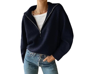 BTFBM Long Sleeve Half Zip Sweater