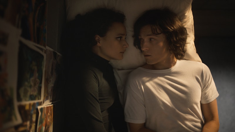 Tom Holland as Danny Sullivan and Sasha Lane as Ariana in 'The Crowded Room' via Apple TV+'s press s...