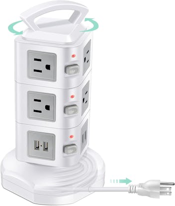 GLCONN Power Strip Tower Surge Protector