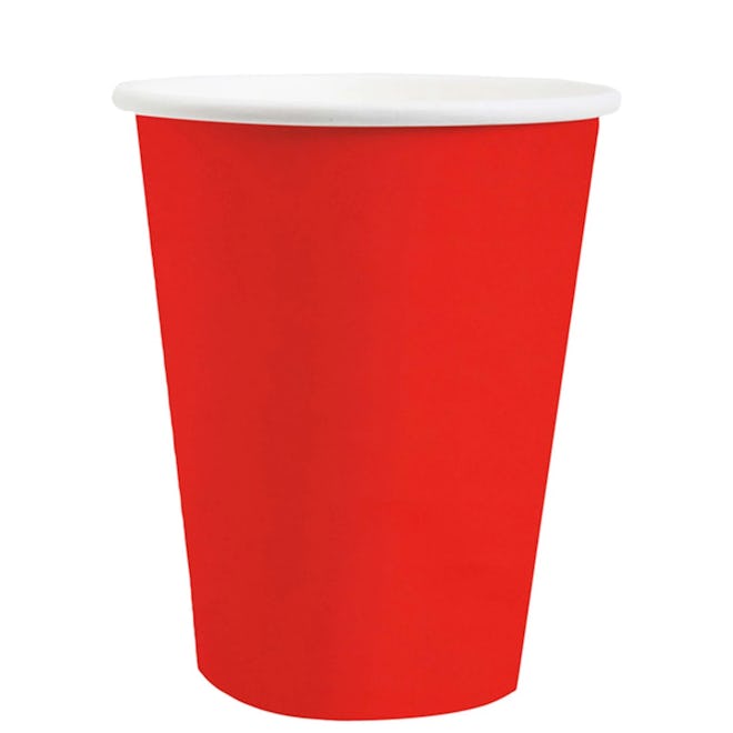 Red Compostable Party Paper Cups would fit in well with warped tour birthday party decorations.