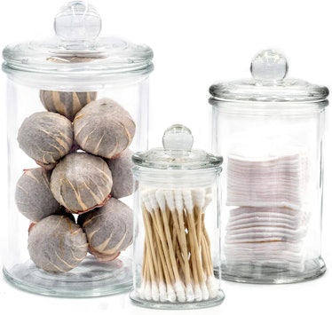 Easeen Mini Glass Apothecary Jars