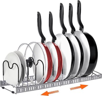 AHNR Expandable Pot and Pan Organizer Rack