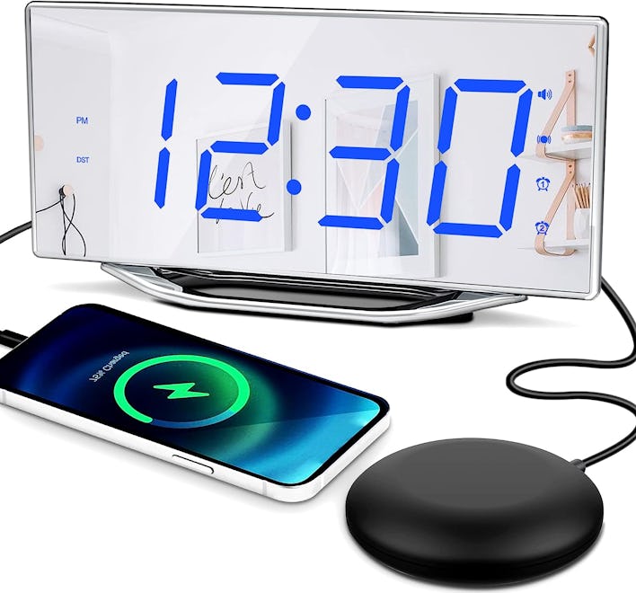 Roxicosly Extra Loud Alarm Clock with Bed Shaker