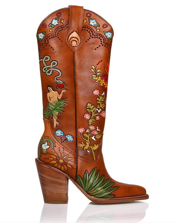 brown cowboy boots