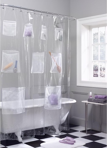 Zenna Home Waterproof PEVA Shower Curtain