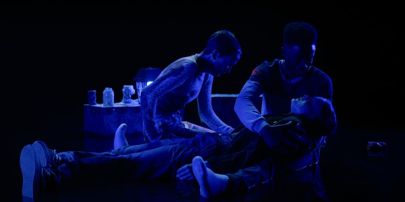 Millie Bobby Brown, Caleb McLaughlin, and Sadie Sink in ‘Stranger Things.’ Photo via Netflix