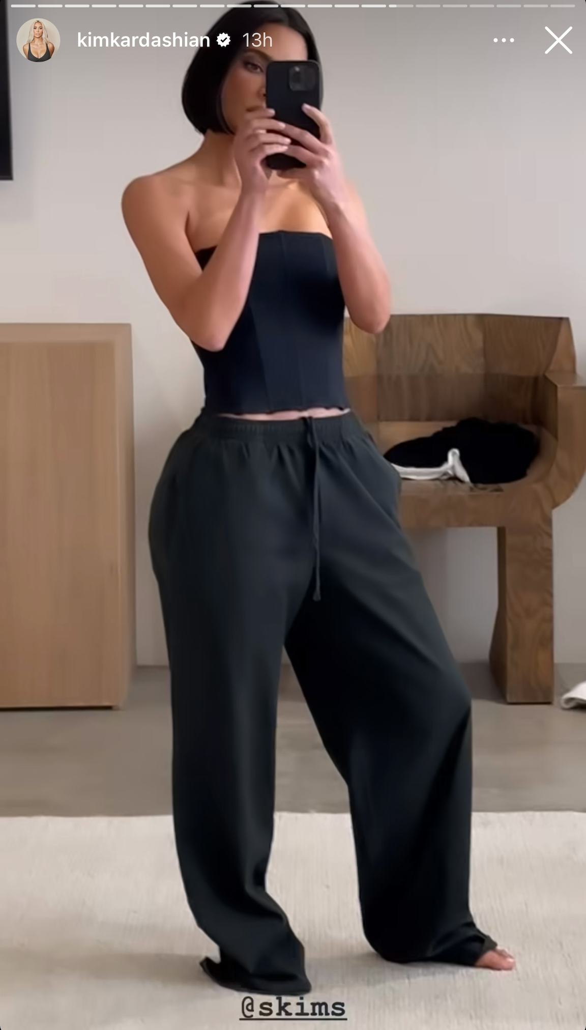 Kim Kardashian cut her real hair into a short French bob haircut.