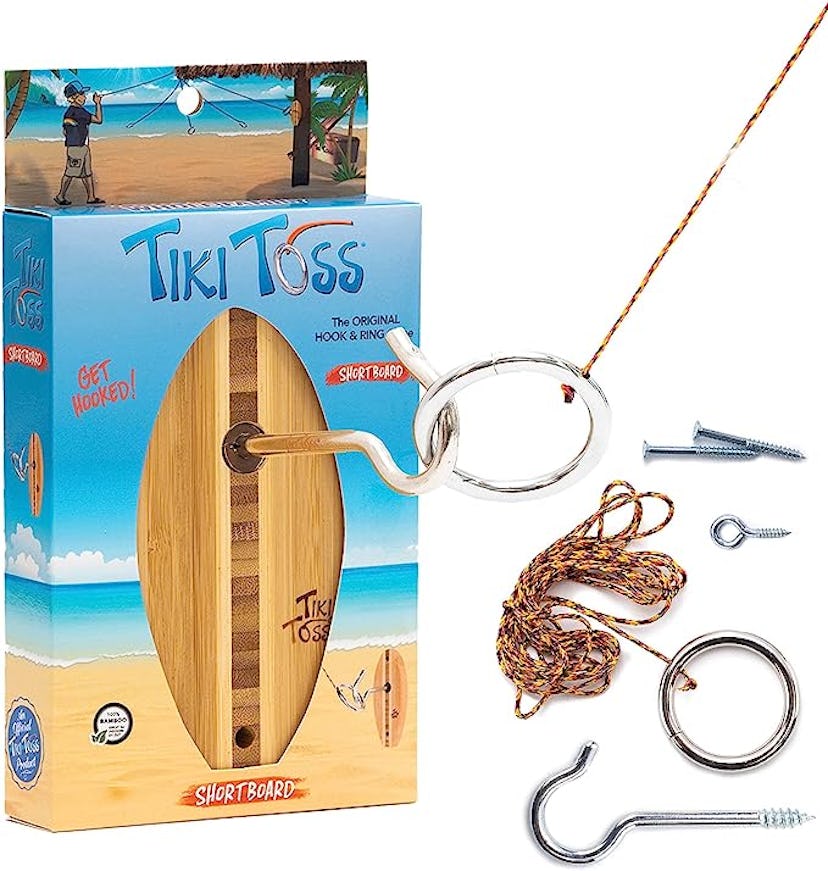 Tiki Toss Hook and Ring Toss Game