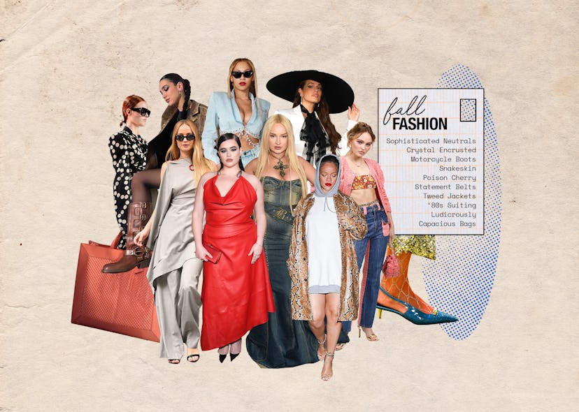 Celebrities wearing fall 2023's biggest fashion trends.