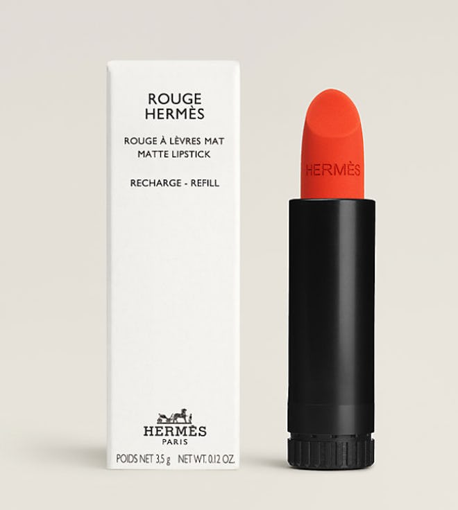 Rouge Hermes Matte Lipstick Refill in Rouge Orange