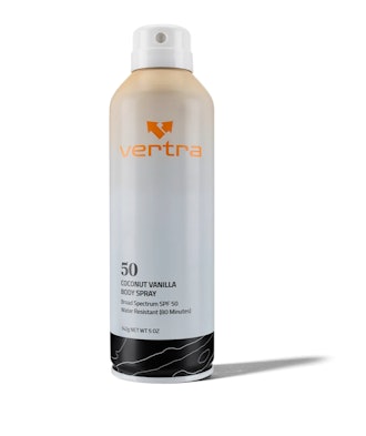 vertra Coconut Vanilla Body Spray SPF 50