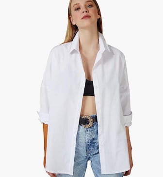 BIG DART Oversized Button Down Shirt