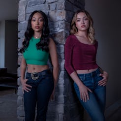 Lexi Underwood as Isabella and Sadie Stanley as Megan Landry in 'Cruel Summer' Season 2, via Freefor...