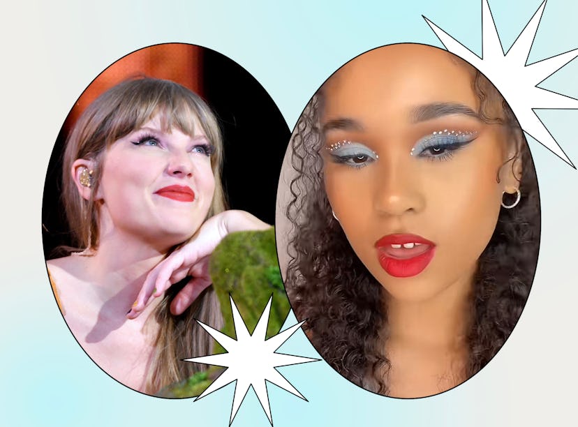 TikTokers share their Taylor Swift Eras Tour makeup idea for the concert, inspired by her albums.