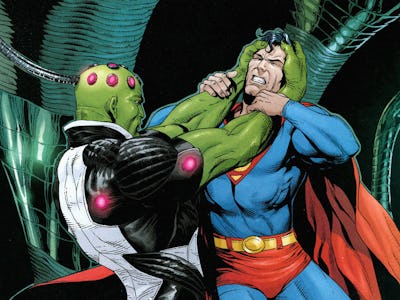 Superman fights Brainiac in Action Comics #869