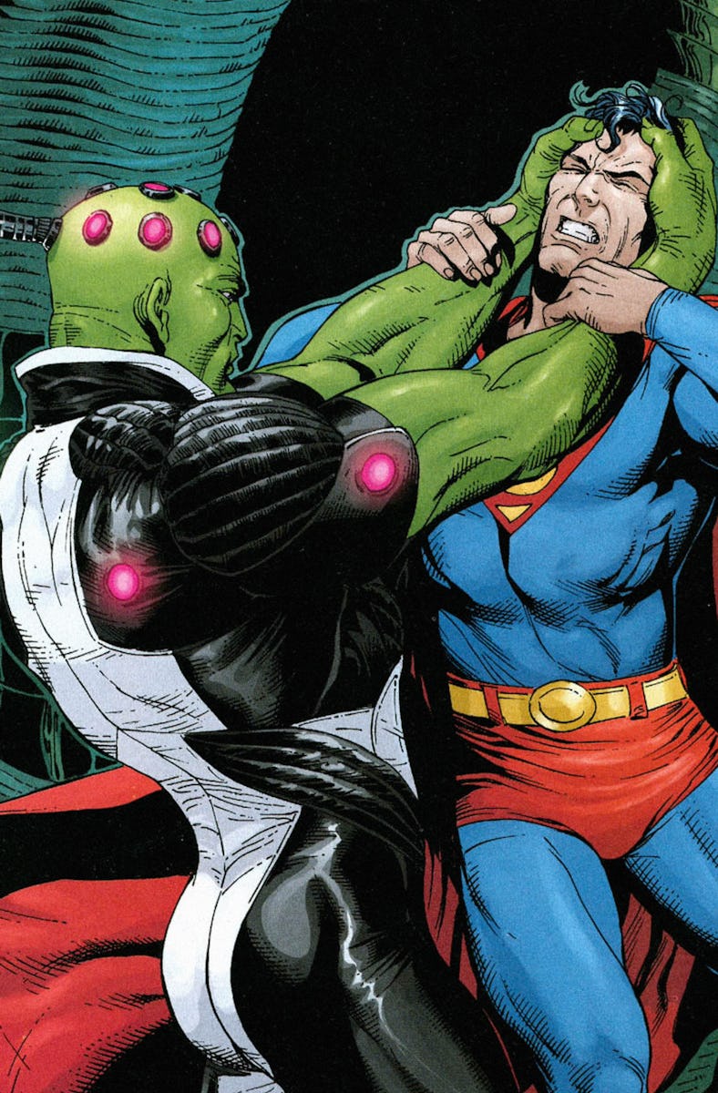 Superman fights Brainiac in Action Comics #869