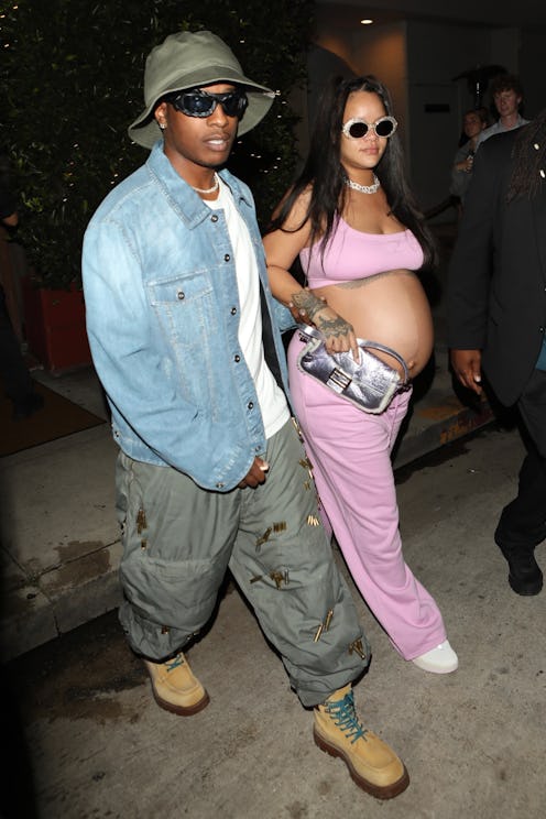 A$AP Rocky and Rihanna while out on a date in Santa Monica.