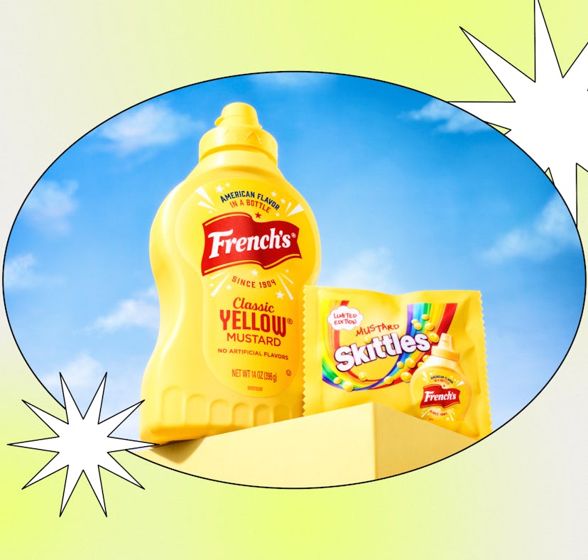 French's and Skittles have come up with a mustard Skittles for National Mustard Day, and I tried it.