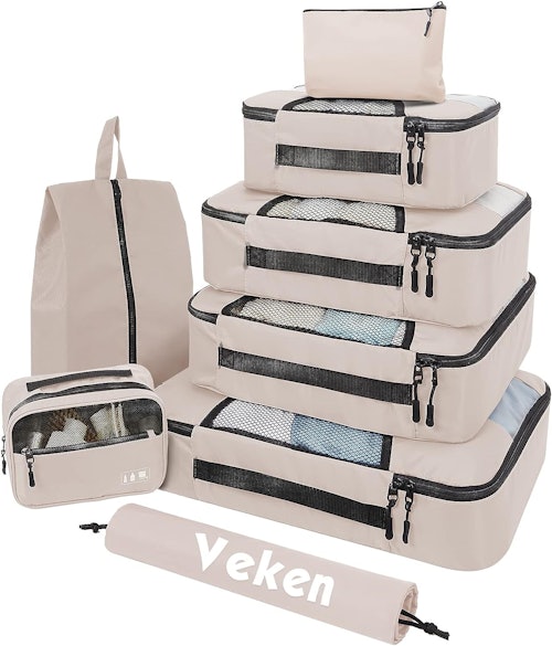 Veken Suitcase Packing Cubes (8-Pack)