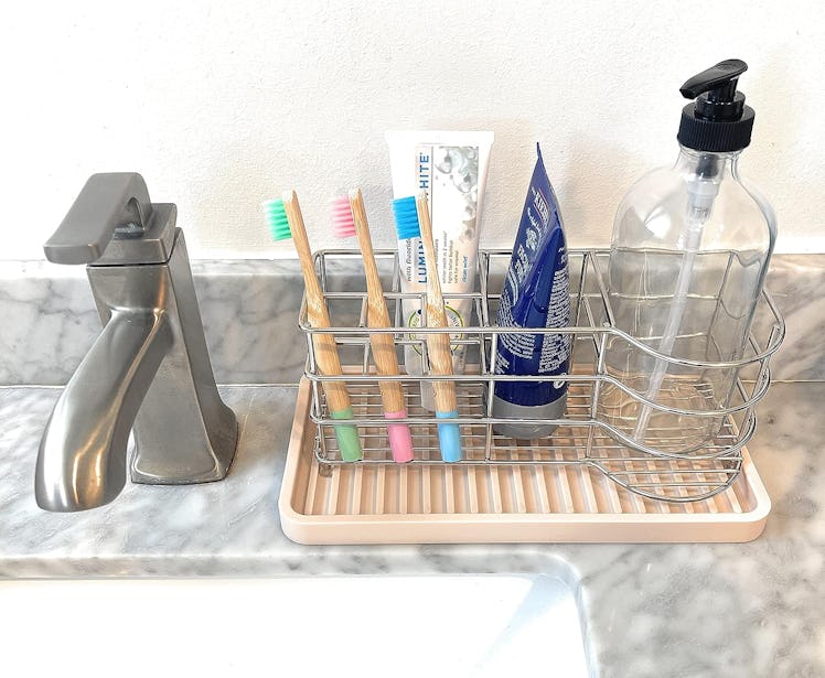 Happitasa Silicone Kitchen Sink Organizer Tray