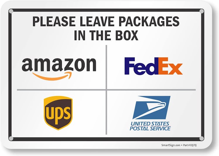 SmartSign “Please Leave Packages In The Box" Sign