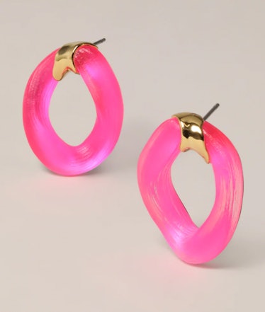 neon pink earring alexis bittar