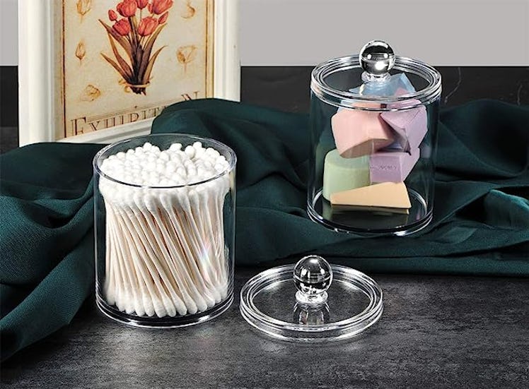 Qtip Dispenser Apothecary Jars (2-Pack)