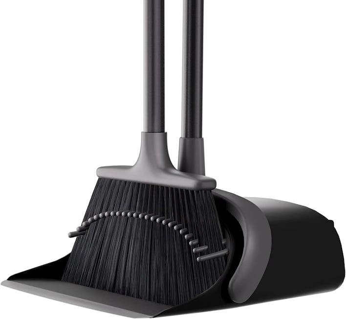 SANGFOR Upright Broom and Dustpan Combo