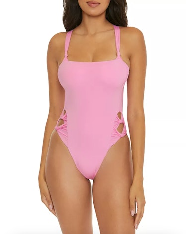 BECCA® by Rebecca Virtue Side Twist Cut Out One Piece Swimsuit