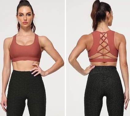 icyzone Strappy Sports Bra