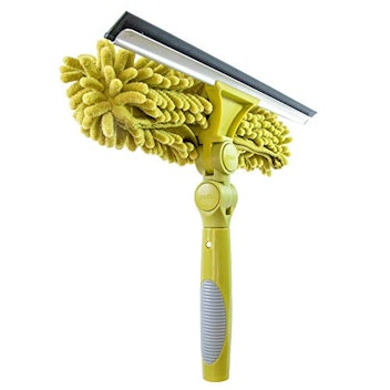 DocaPole Dual Pivot Window Squeegee and Scrubber Attachment