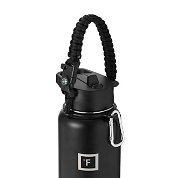 IRON °FLASK Paracord Handle - Fits Wide Mouth Water Bottles - Durable Carrier, Secure Accessories, S...