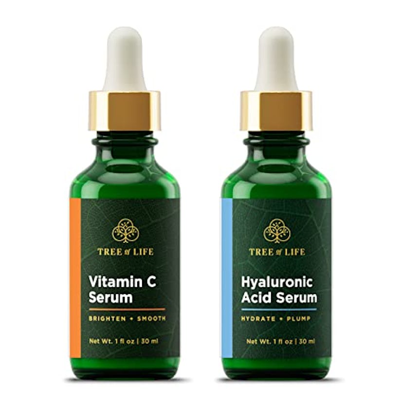 Tree of Life Vitamin C Brightening Serum and Hyaluronic Acid Hydrating Serum