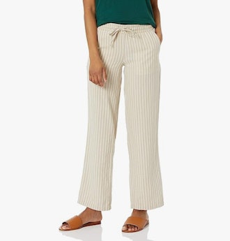 Amazon Essentials Linen Blend Wide Leg Pant