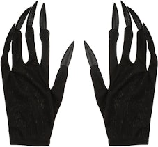 black gloves with nails 