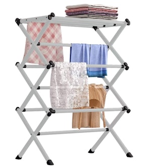 FKUO Folding Clothes Drying Rack